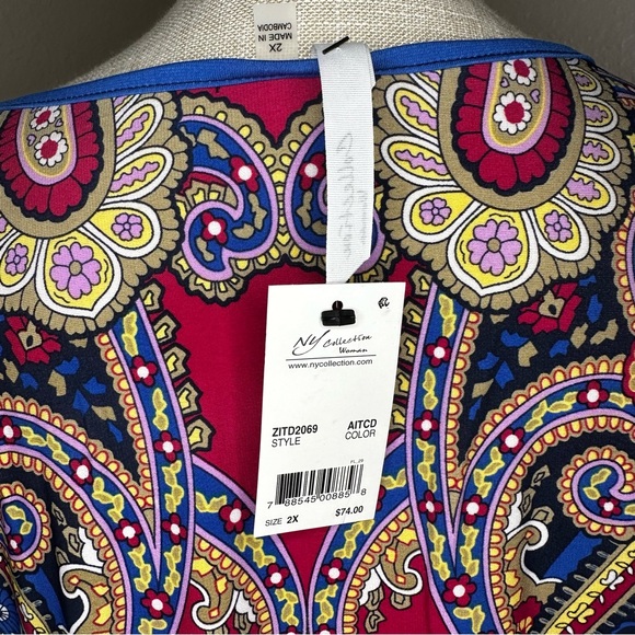 Fun Pattern Dress, 2X - Picture 8 of 11